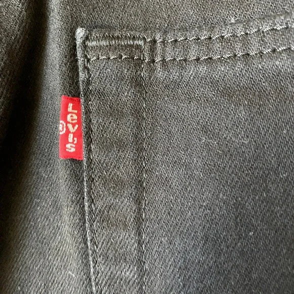 Levi's 501 90s Y2K Black Denim Shorts Men 40 Grunge Original Fit Button Fly NWT - Picture 4 of 12